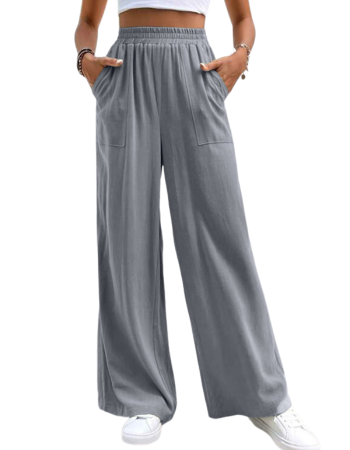 SHOPIQAT New Women's Mid-Waist Straight Pants - Premium from shopiqat - Just $7.650! Shop now at shopiqat